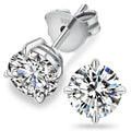 Orecchini da donna e uomo in argento 925 con Moissanite da 1ct brillanti ipoallergenici