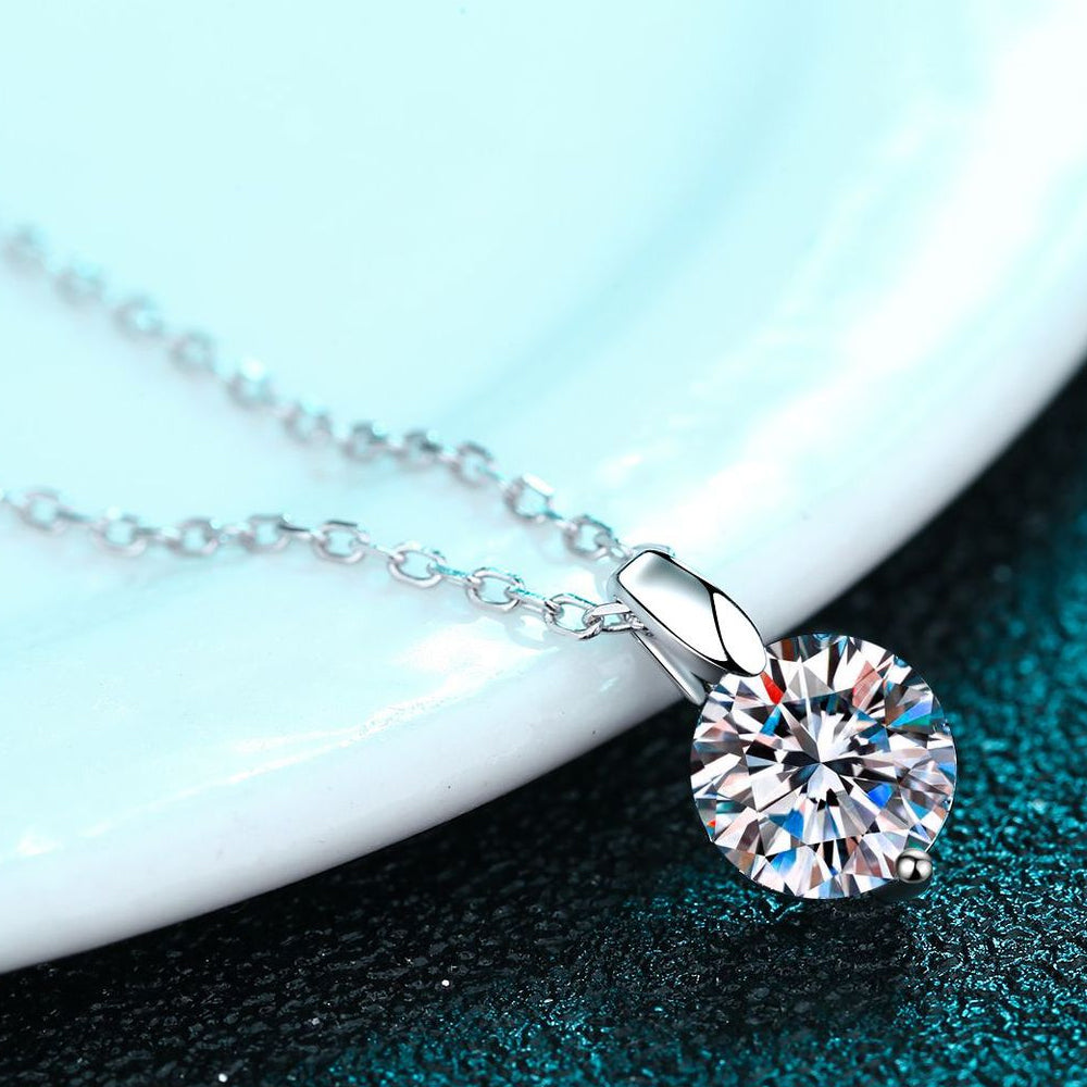 Fortunaide Collana in Argento 925 con Moissanite | Eleganza e Lusso Accessibile Necklaces