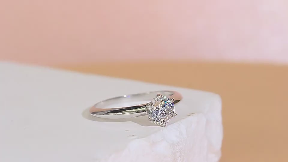 FortunaideAnelli con Moissanite Quadrata 1 Carato in Argento 925 | Gioiello Eleg