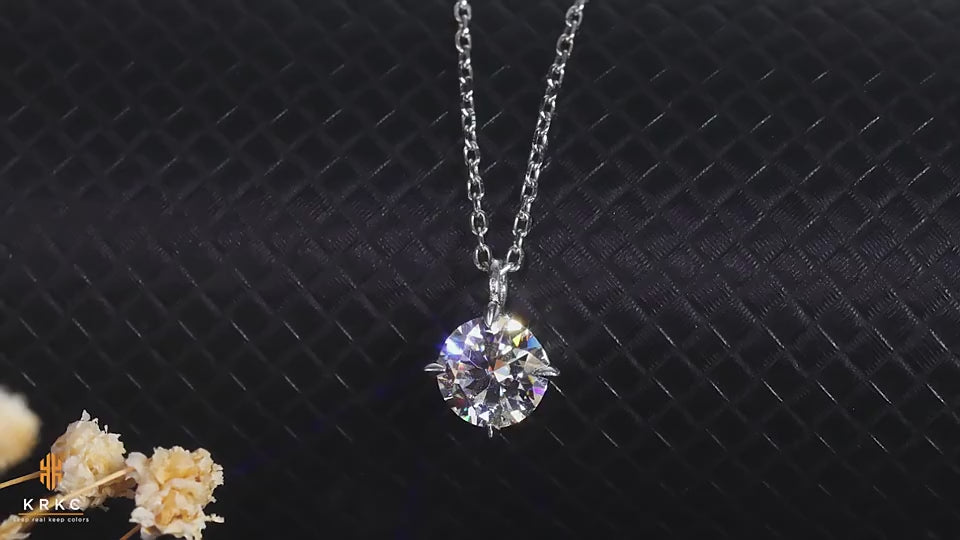Fortunaide Collana in Argento 925 con Moissanite | Eleganza e Lusso Accessibile Necklaces